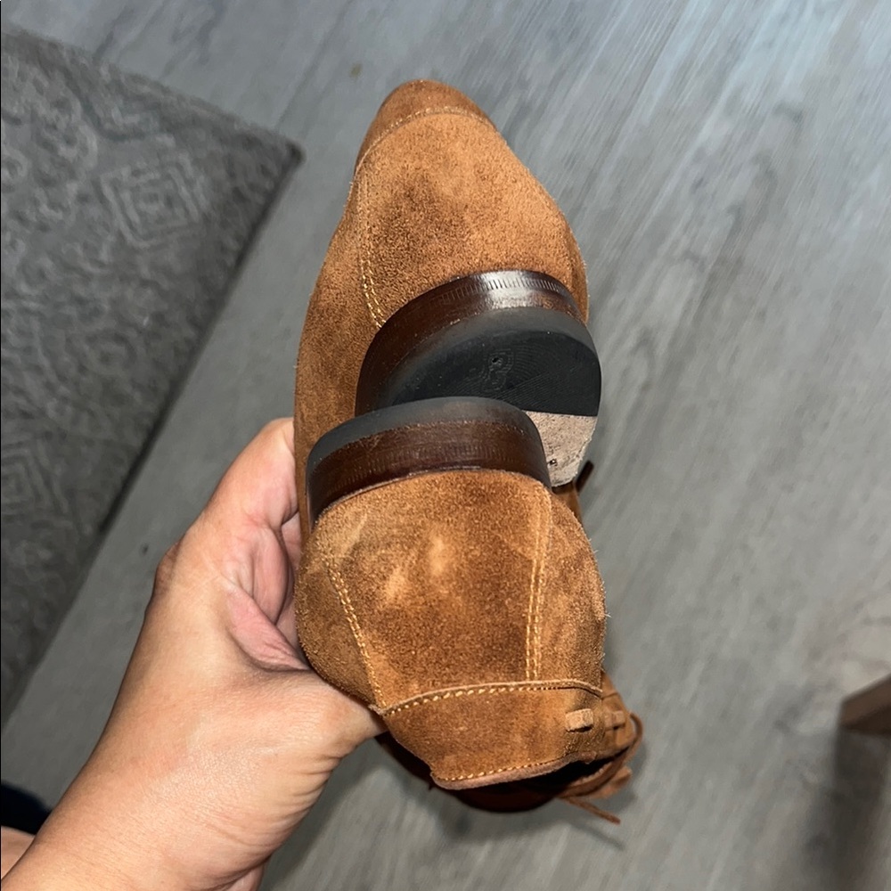 Ralph LaurenBrown Suede Loafers with Bow Detail - Picture 8 of 12